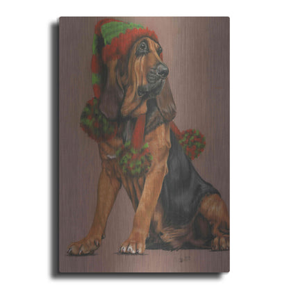 Luxe Metal Art 'Unenthusiastic Gnome' by Barbara Keith, Metal Wall Art