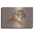 Luxe Metal Art 'Cougar' by Barbara Keith, Metal Wall Art