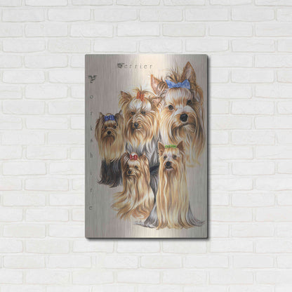 Luxe Metal Art 'Terrier' by Barbara Keith, Metal Wall Art,24x36