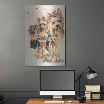 Luxe Metal Art 'Terrier' by Barbara Keith, Metal Wall Art,24x36