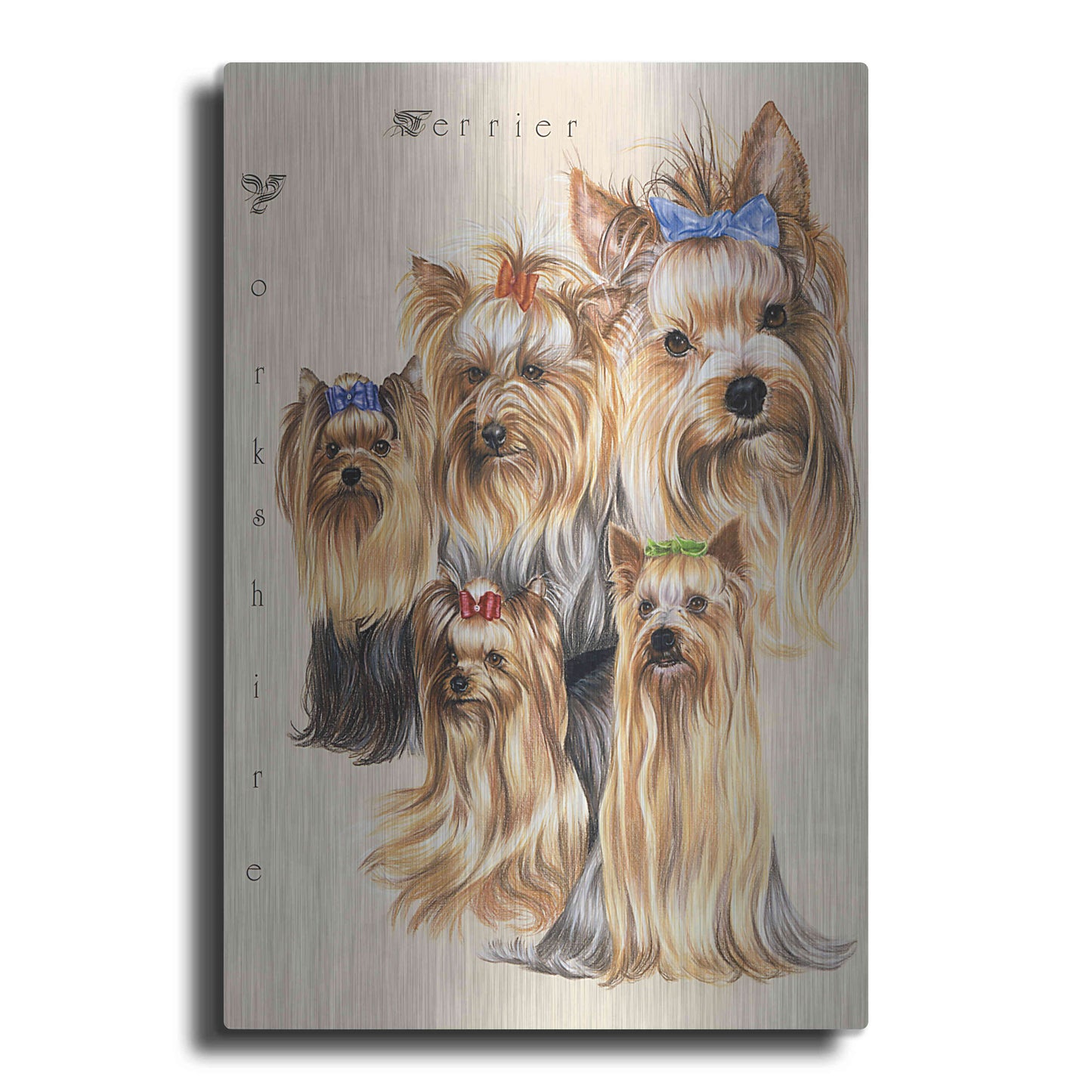 Luxe Metal Art 'Terrier' by Barbara Keith, Metal Wall Art