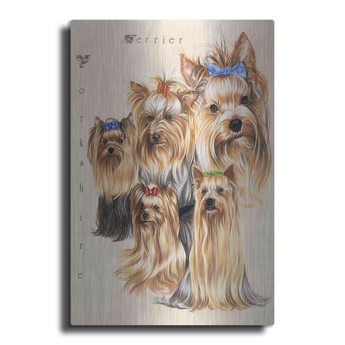 Luxe Metal Art 'Terrier' by Barbara Keith, Metal Wall Art