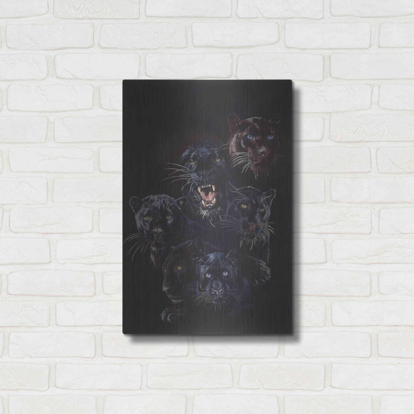 Luxe Metal Art 'Onyx' by Barbara Keith, Metal Wall Art,16x24