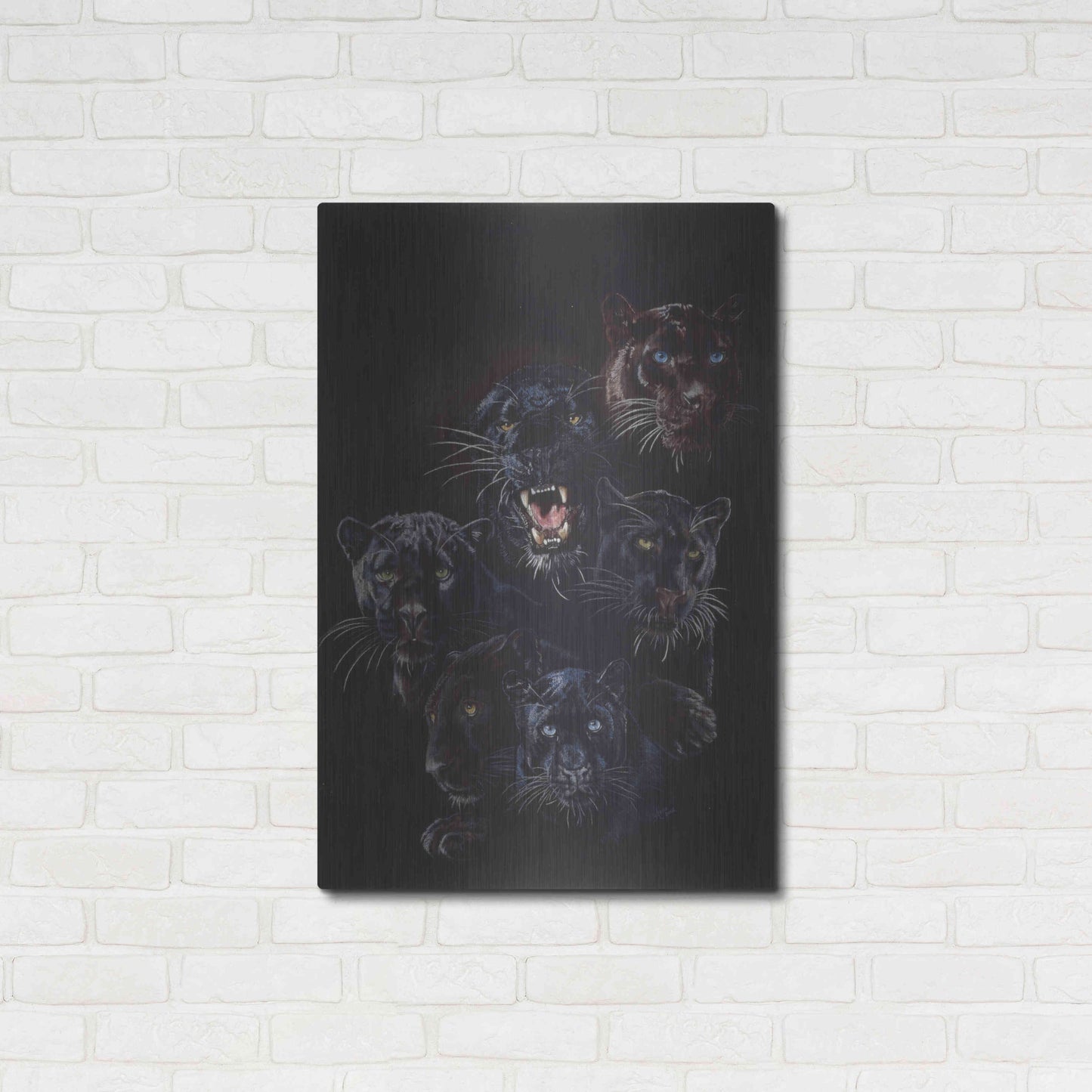 Luxe Metal Art 'Onyx' by Barbara Keith, Metal Wall Art,24x36