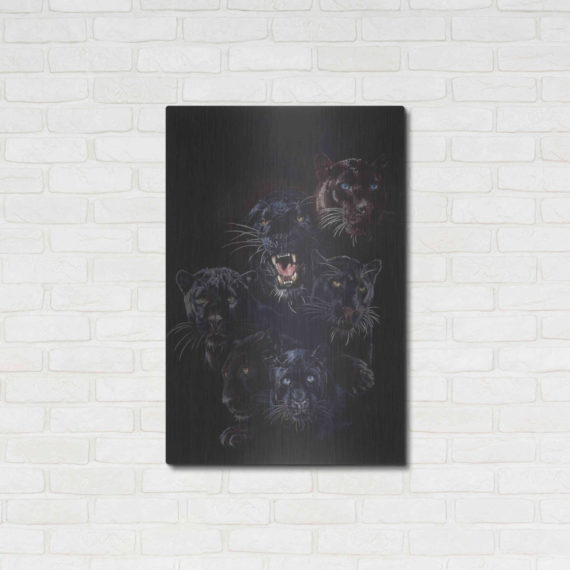 Luxe Metal Art 'Onyx' by Barbara Keith, Metal Wall Art,24x36