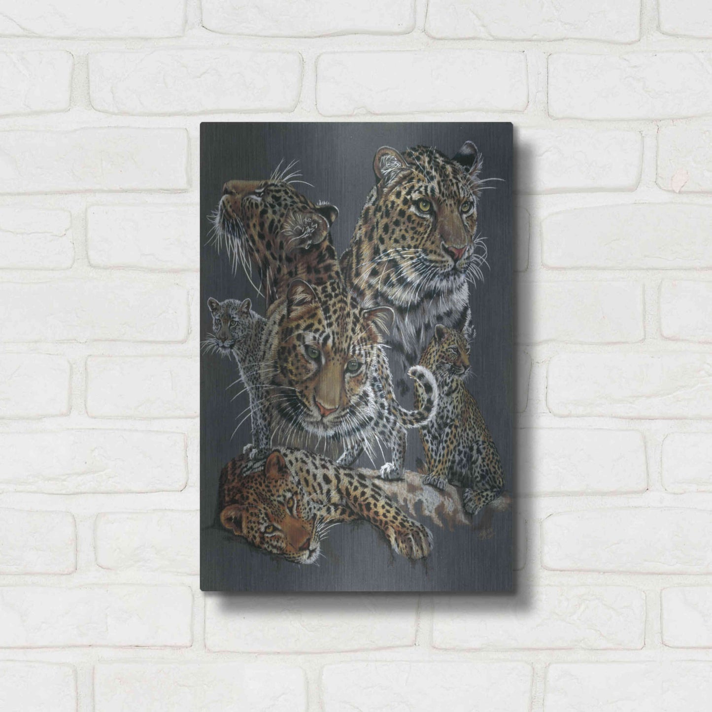 Luxe Metal Art 'Shameless' by Barbara Keith, Metal Wall Art,12x16