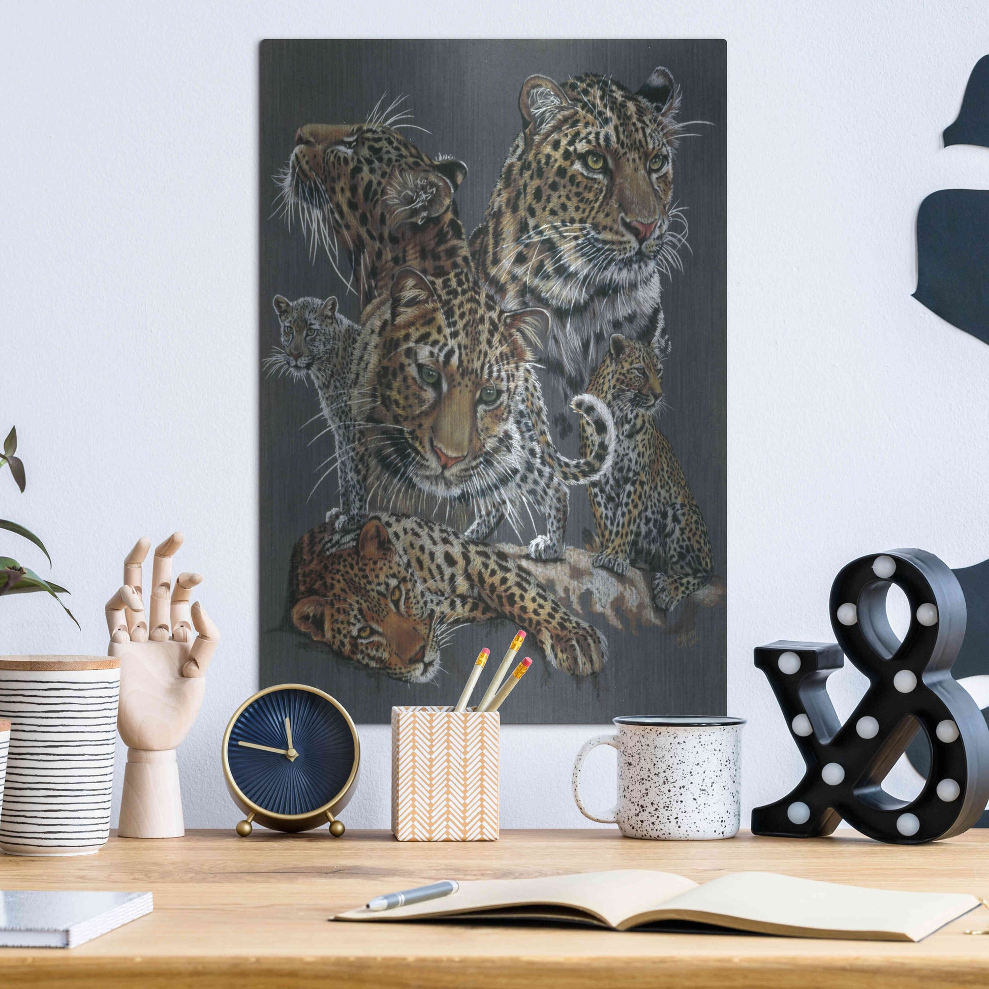 Luxe Metal Art 'Shameless' by Barbara Keith, Metal Wall Art,12x16