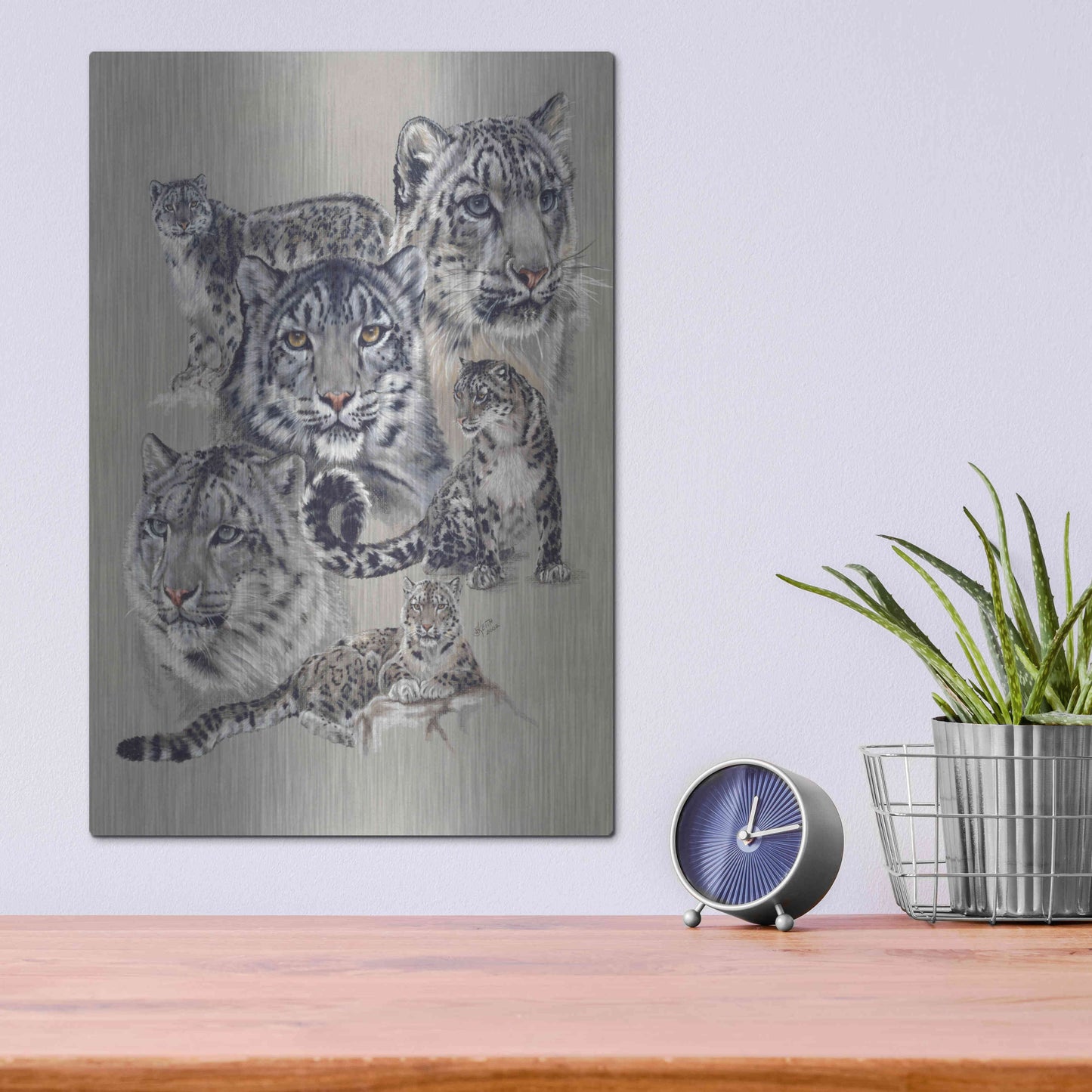 Luxe Metal Art 'Uncommon' by Barbara Keith, Metal Wall Art,12x16