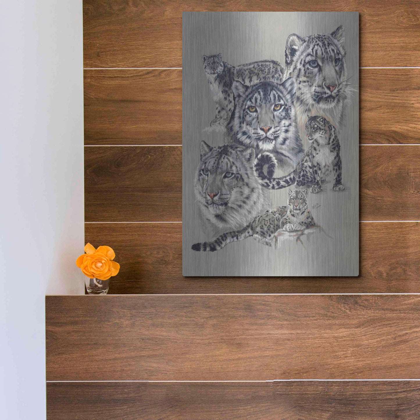 Luxe Metal Art 'Uncommon' by Barbara Keith, Metal Wall Art,12x16