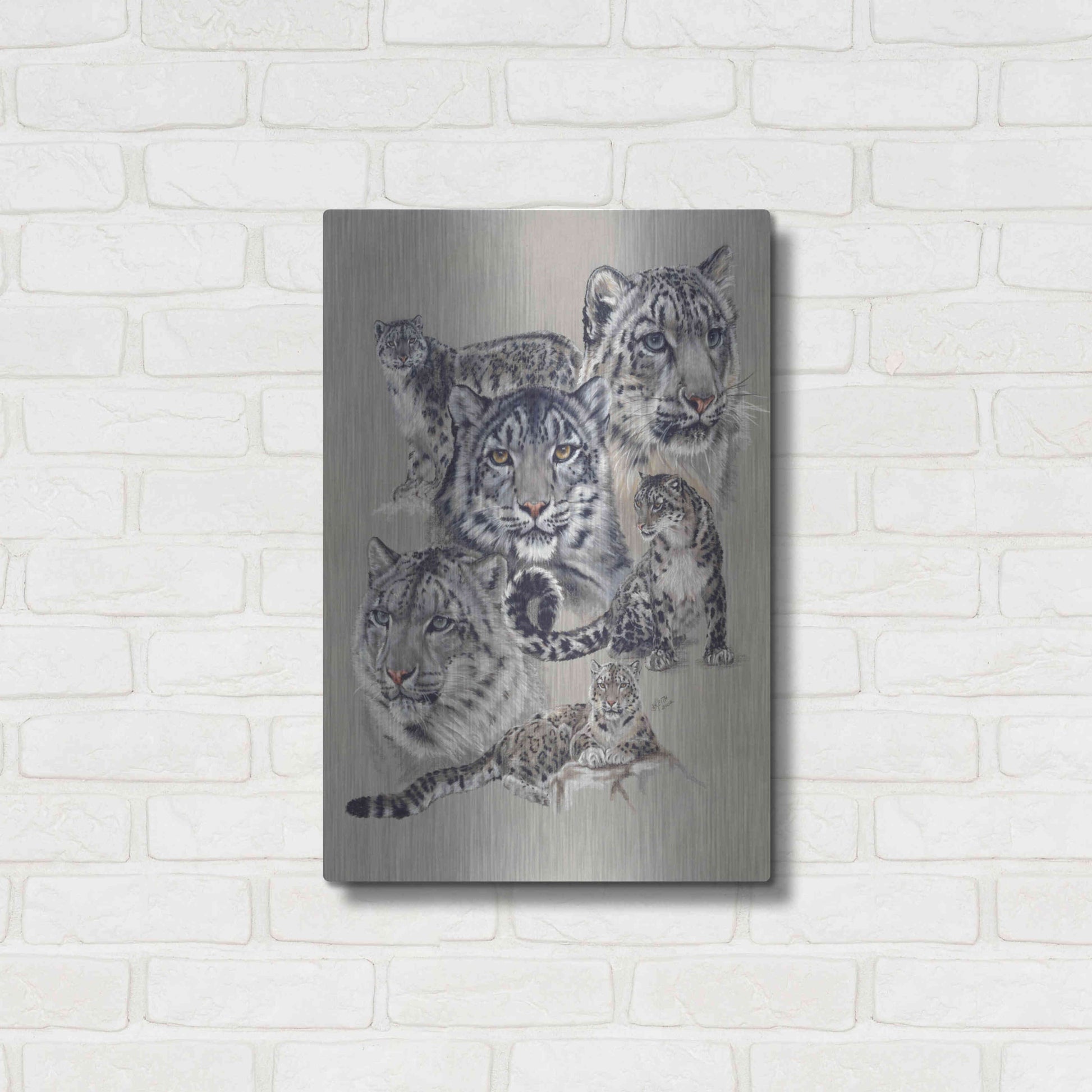 Luxe Metal Art 'Uncommon' by Barbara Keith, Metal Wall Art,16x24