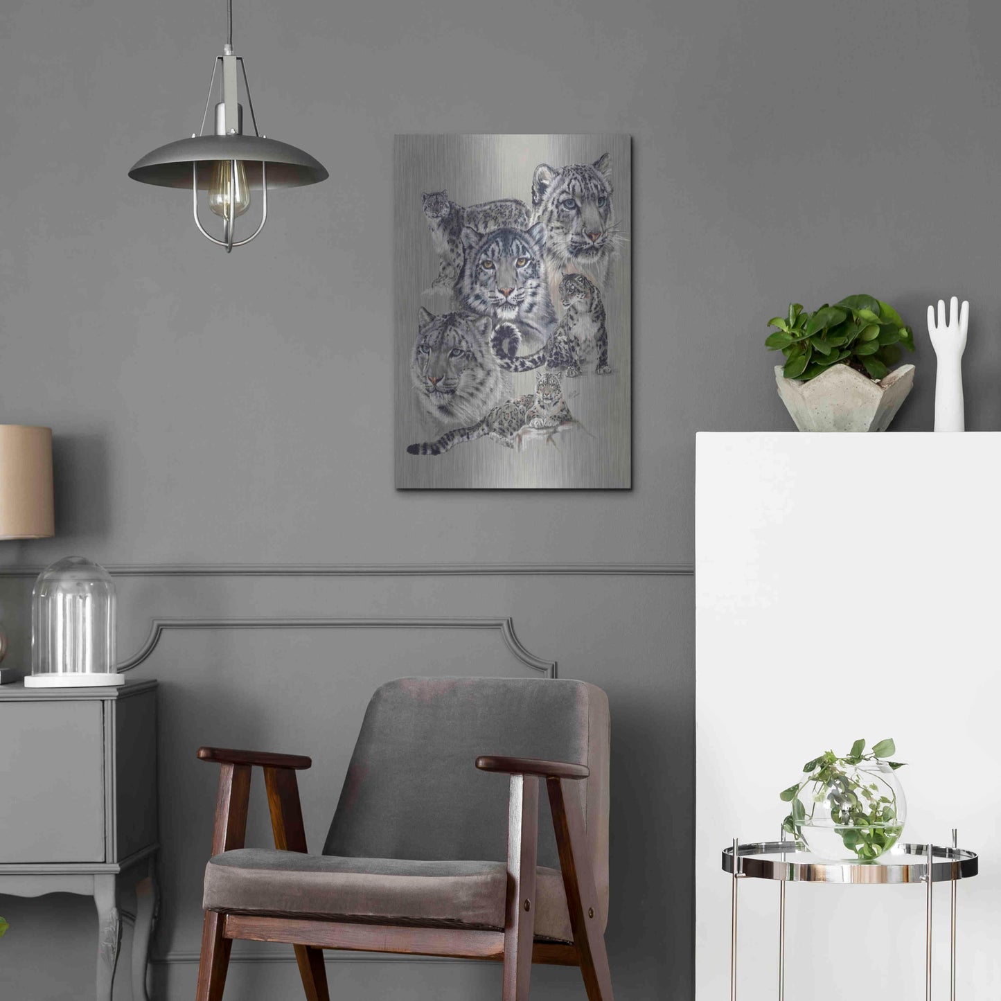 Luxe Metal Art 'Uncommon' by Barbara Keith, Metal Wall Art,16x24