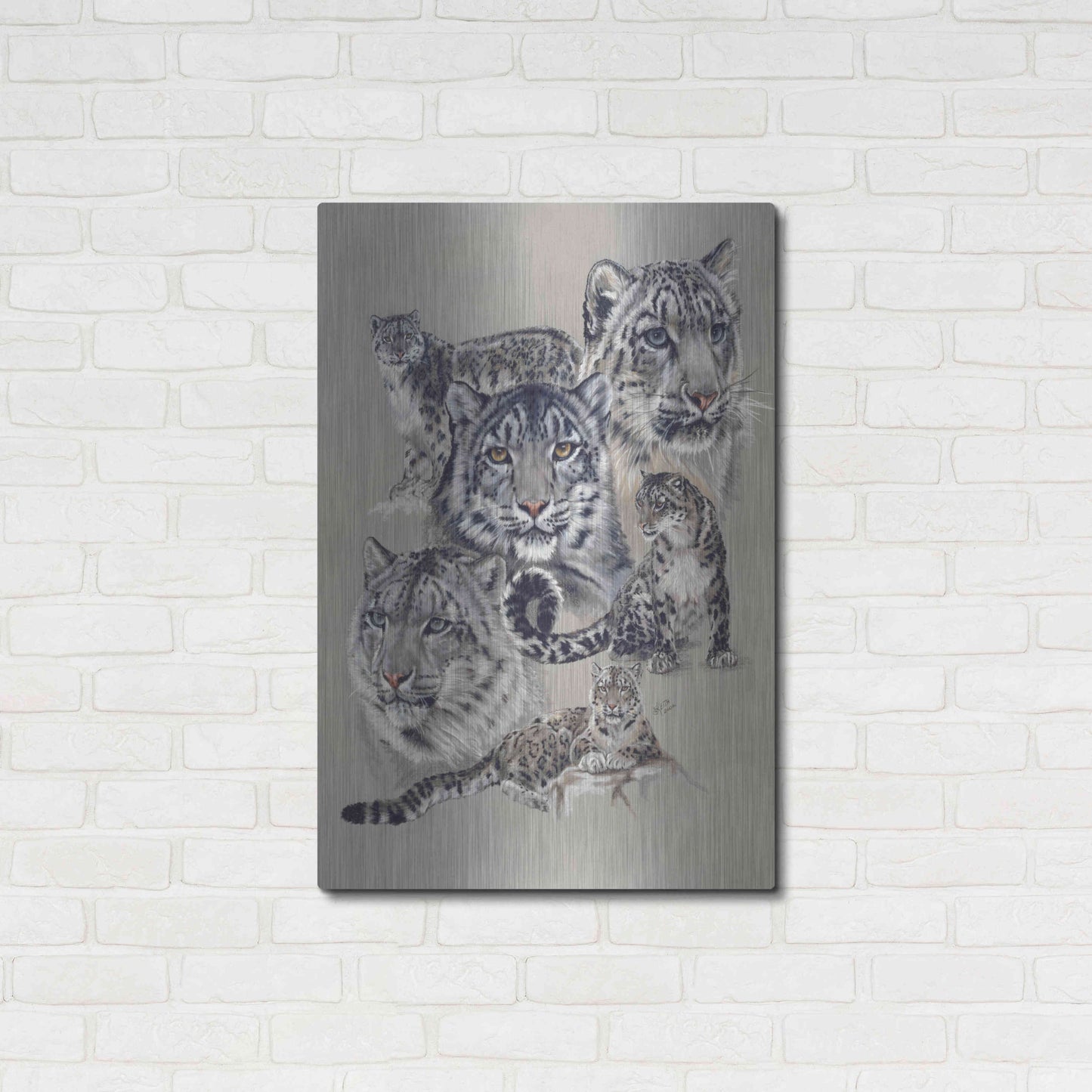 Luxe Metal Art 'Uncommon' by Barbara Keith, Metal Wall Art,24x36