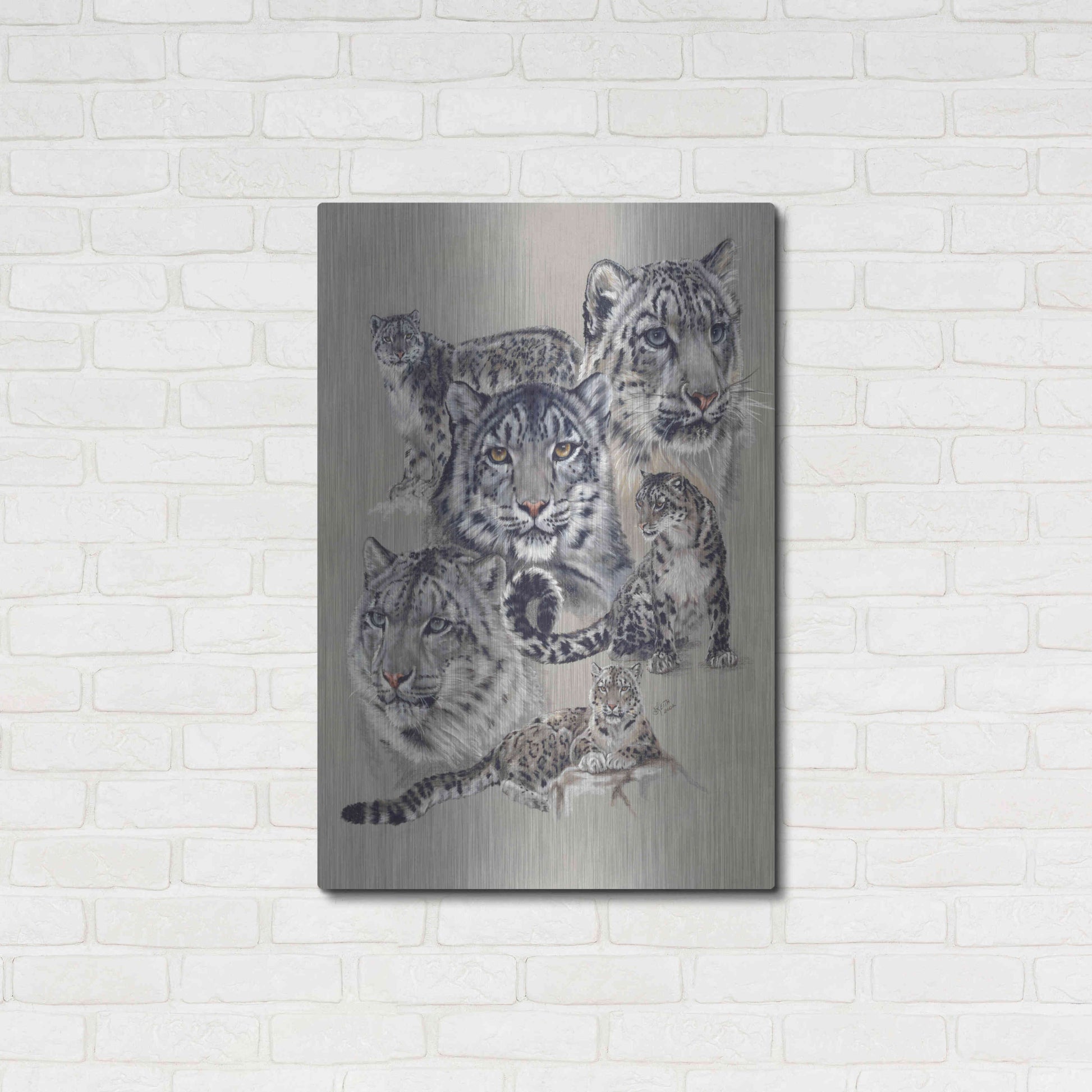 Luxe Metal Art 'Uncommon' by Barbara Keith, Metal Wall Art,24x36