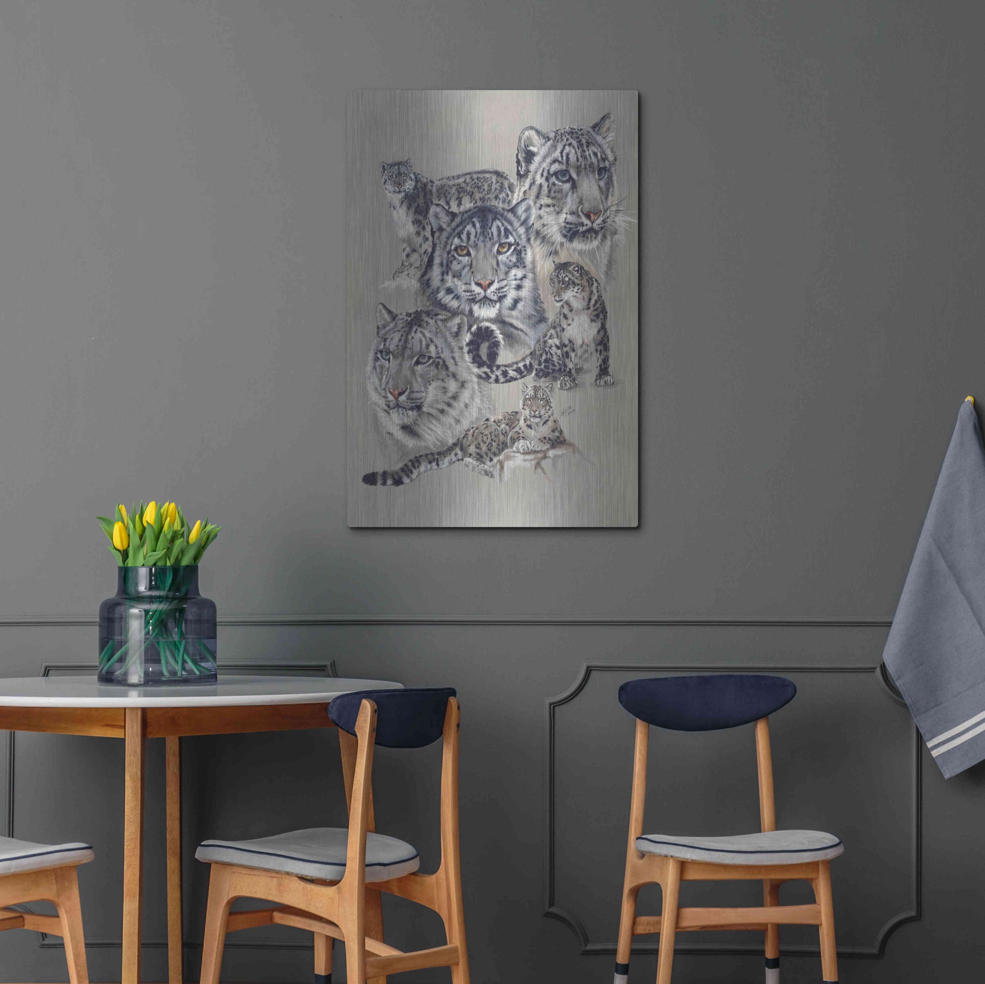 Luxe Metal Art 'Uncommon' by Barbara Keith, Metal Wall Art,24x36