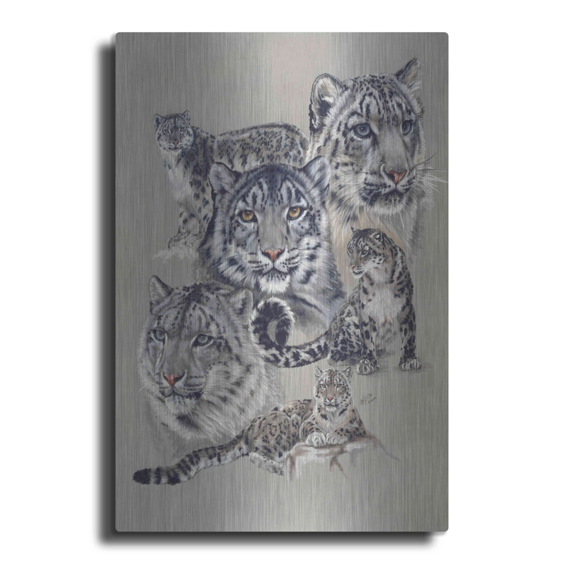 Luxe Metal Art 'Uncommon' by Barbara Keith, Metal Wall Art