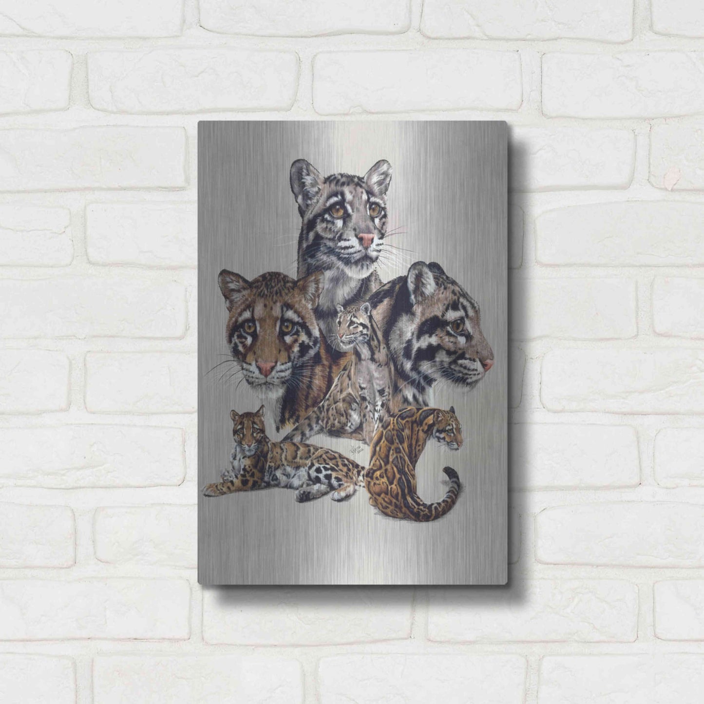 Luxe Metal Art 'Absence Of Fear' by Barbara Keith, Metal Wall Art,12x16