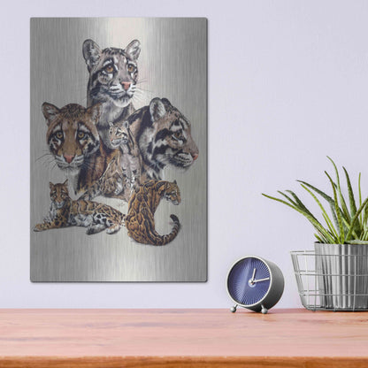 Luxe Metal Art 'Absence Of Fear' by Barbara Keith, Metal Wall Art,12x16