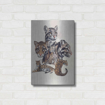 Luxe Metal Art 'Absence Of Fear' by Barbara Keith, Metal Wall Art,16x24