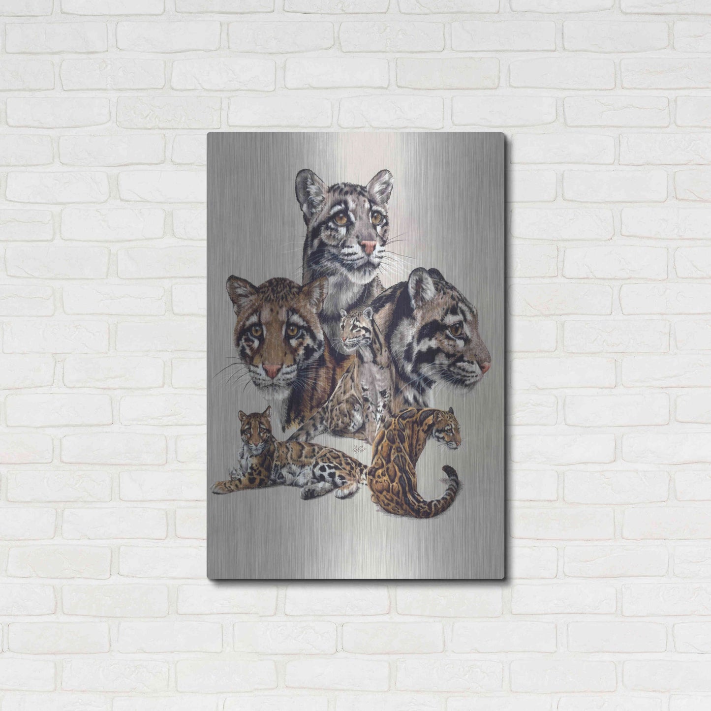 Luxe Metal Art 'Absence Of Fear' by Barbara Keith, Metal Wall Art,24x36