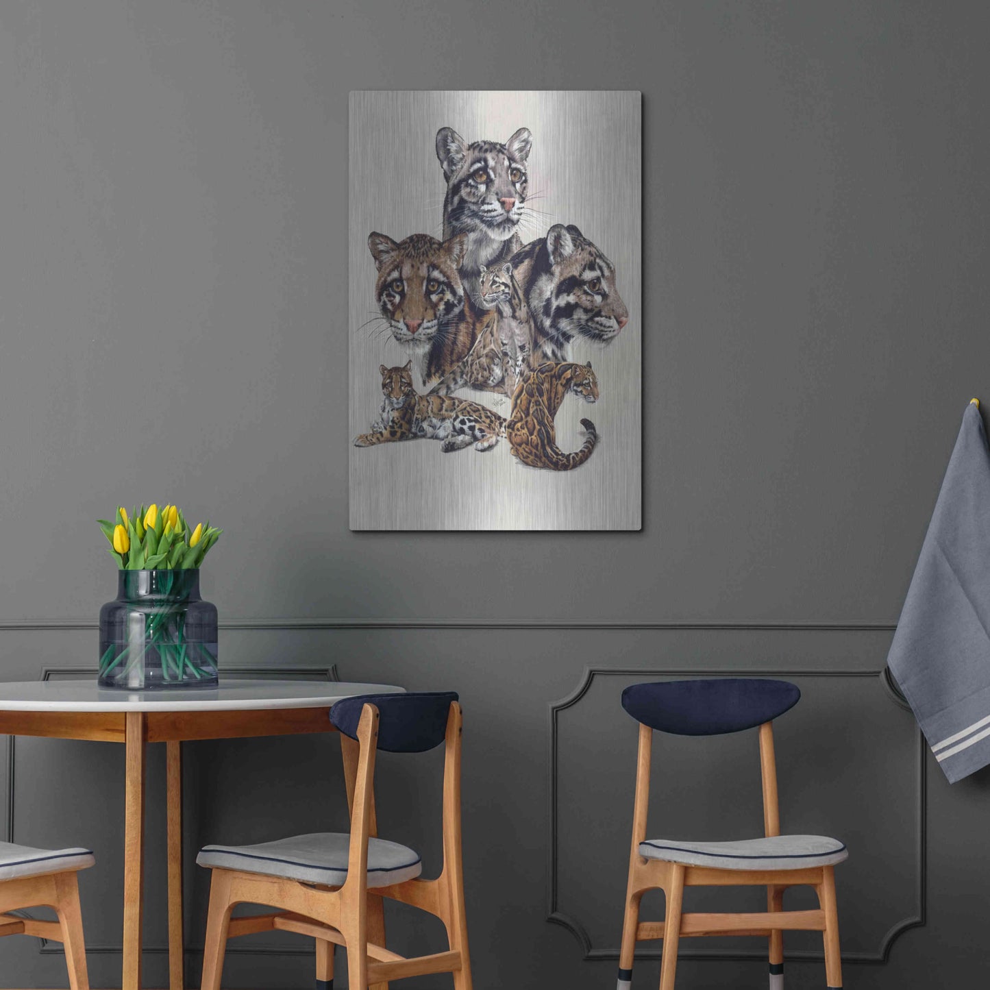 Luxe Metal Art 'Absence Of Fear' by Barbara Keith, Metal Wall Art,24x36