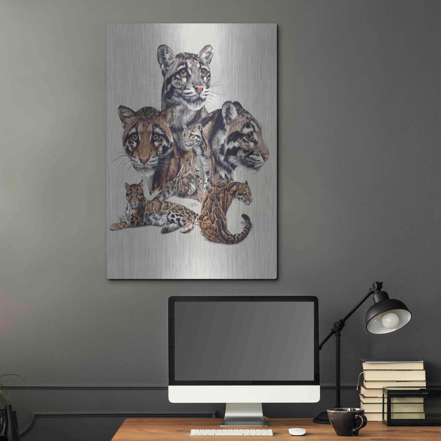 Luxe Metal Art 'Absence Of Fear' by Barbara Keith, Metal Wall Art,24x36