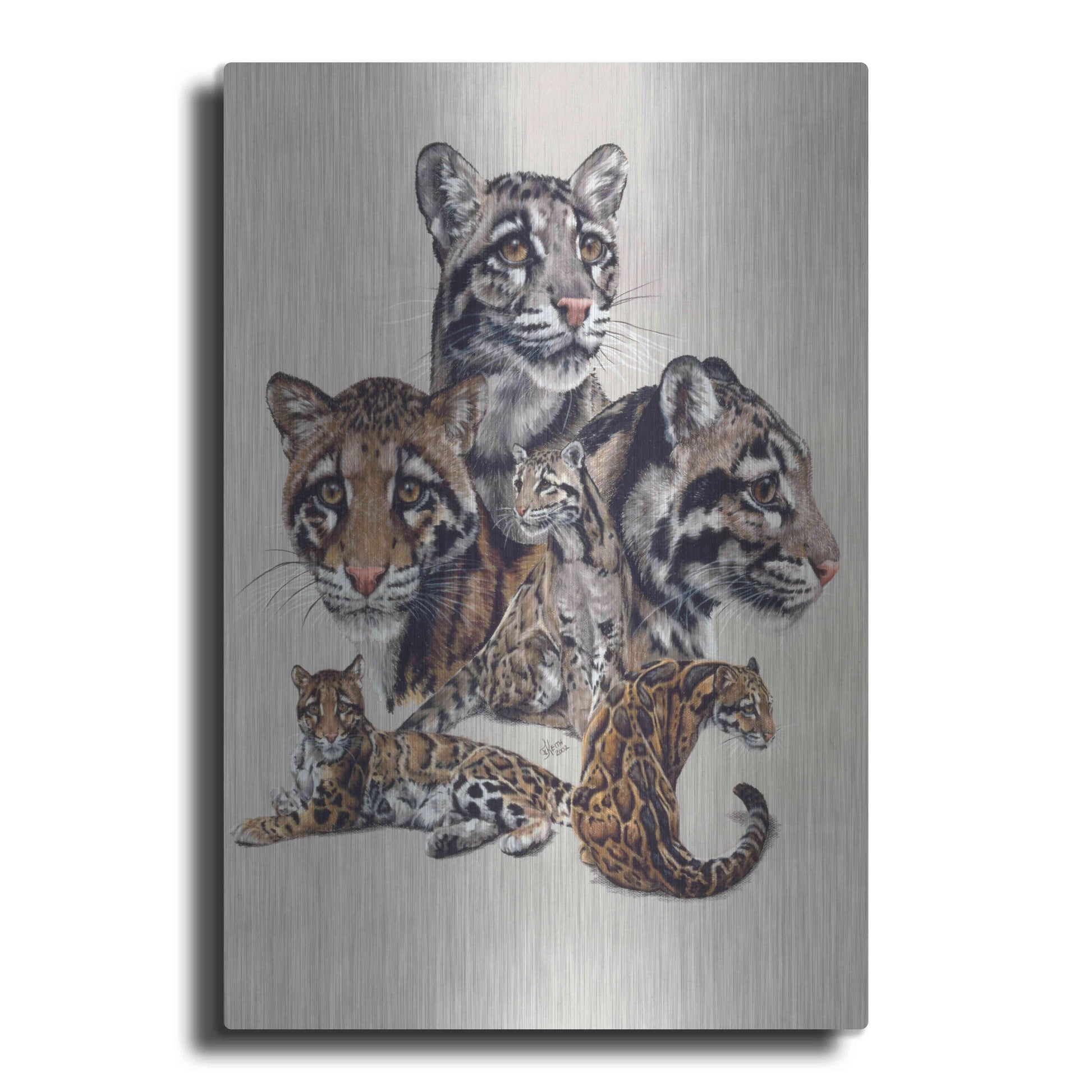 Luxe Metal Art 'Absence Of Fear' by Barbara Keith, Metal Wall Art