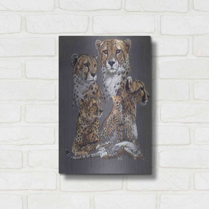 Luxe Metal Art 'Swiftly' by Barbara Keith, Metal Wall Art,12x16