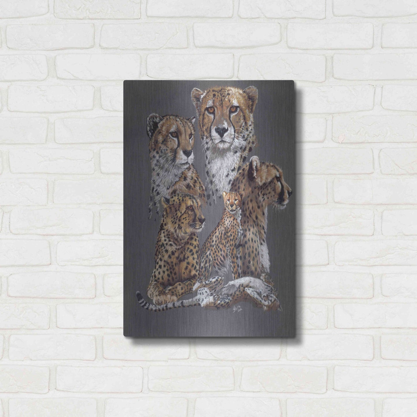 Luxe Metal Art 'Swiftly' by Barbara Keith, Metal Wall Art,16x24