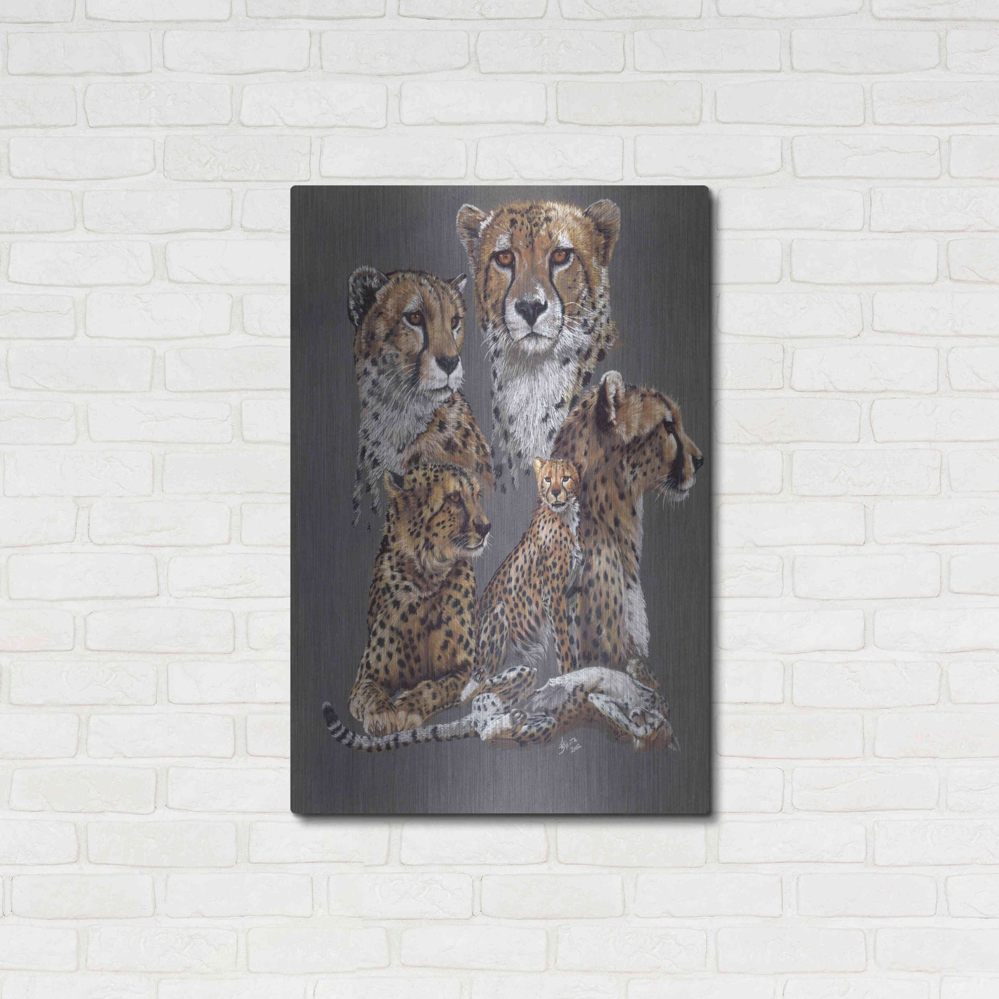 Luxe Metal Art 'Swiftly' by Barbara Keith, Metal Wall Art,24x36