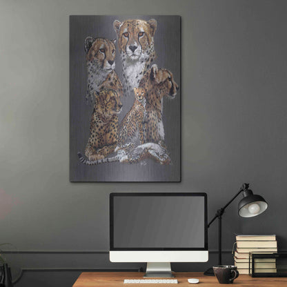 Luxe Metal Art 'Swiftly' by Barbara Keith, Metal Wall Art,24x36