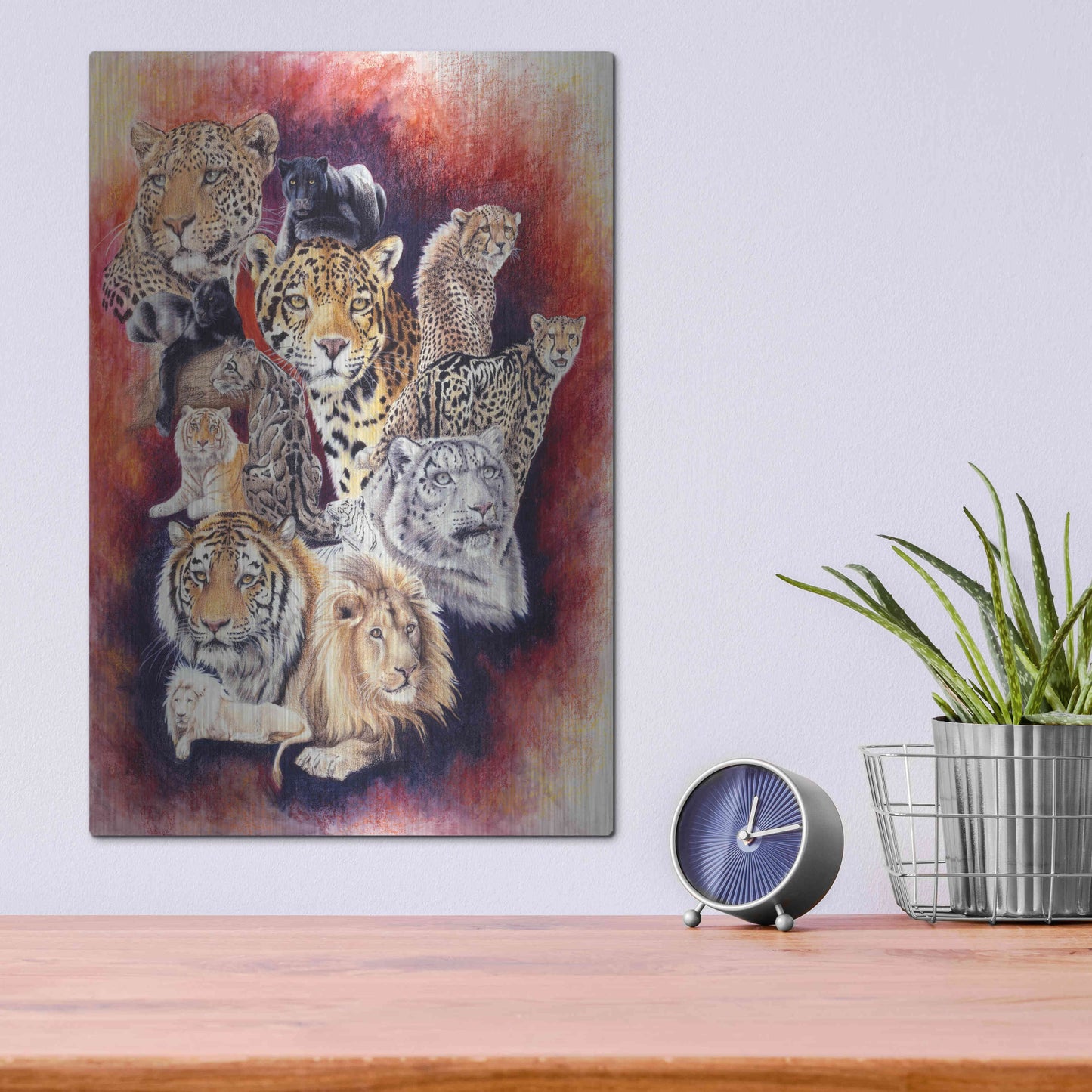 Luxe Metal Art 'Baker's Dozen' by Barbara Keith, Metal Wall Art,12x16