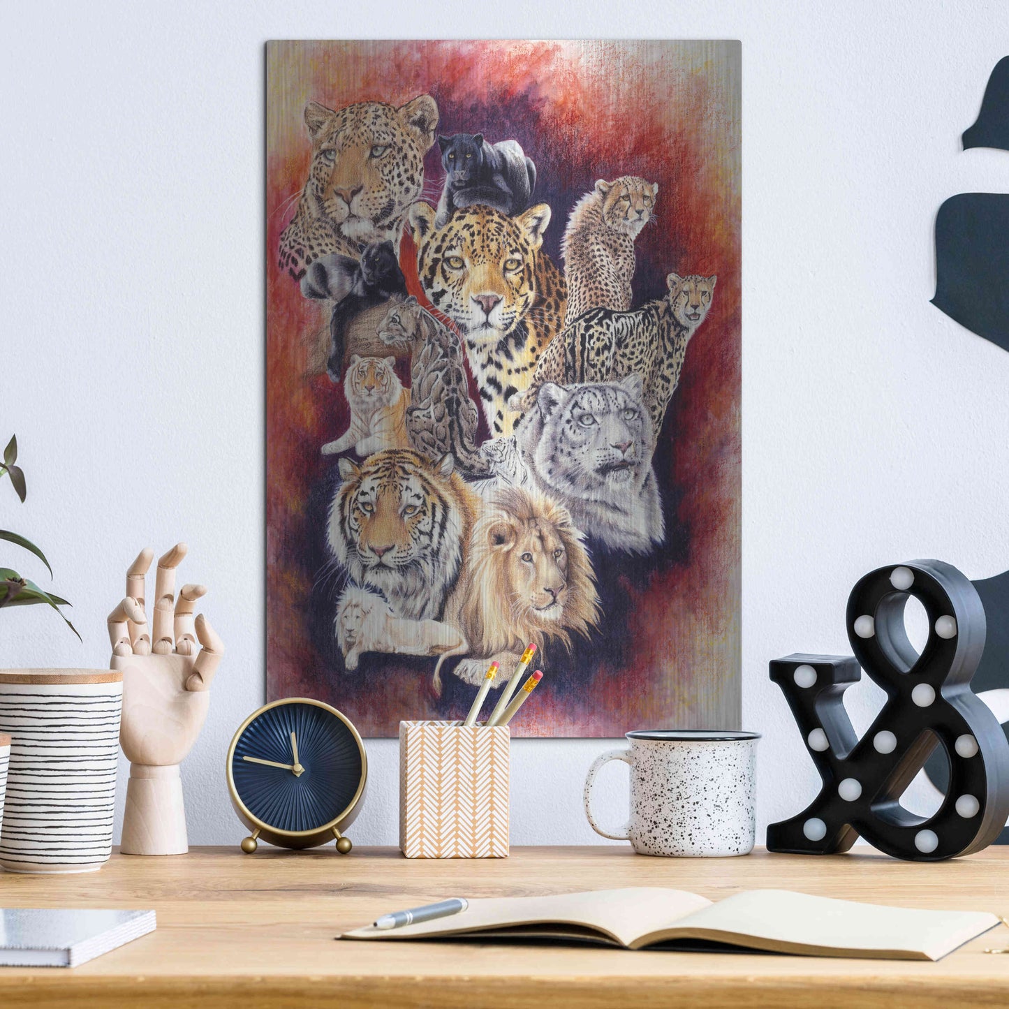 Luxe Metal Art 'Baker's Dozen' by Barbara Keith, Metal Wall Art,12x16