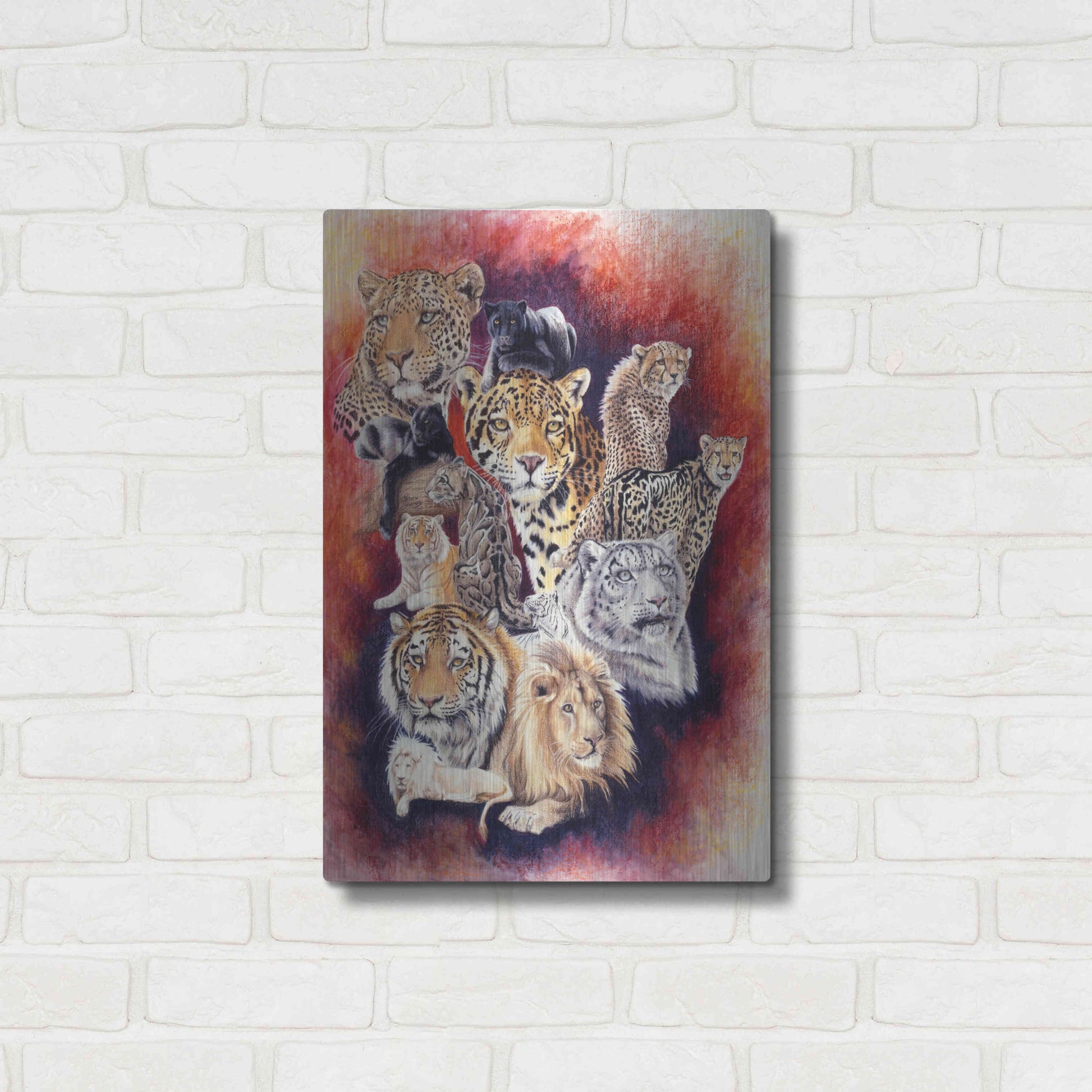 Luxe Metal Art 'Baker's Dozen' by Barbara Keith, Metal Wall Art,16x24