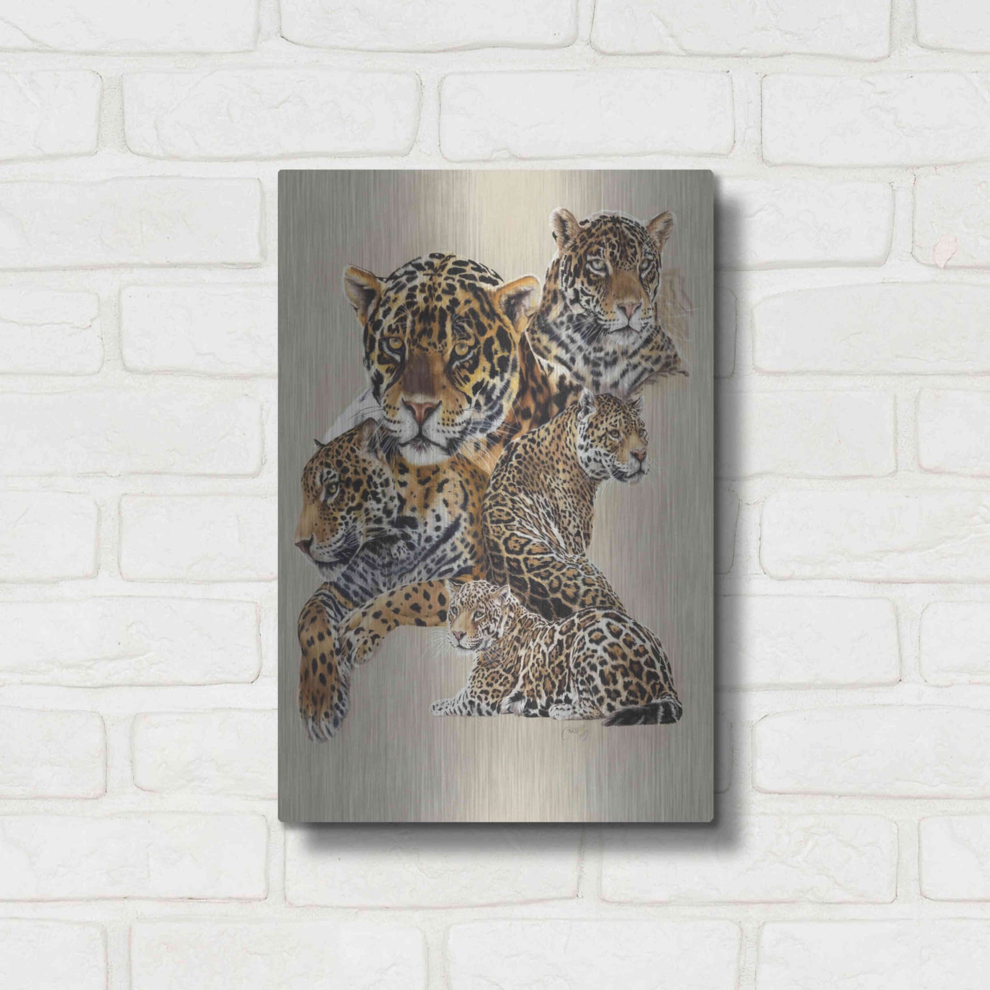 Luxe Metal Art 'Burn' by Barbara Keith, Metal Wall Art,12x16