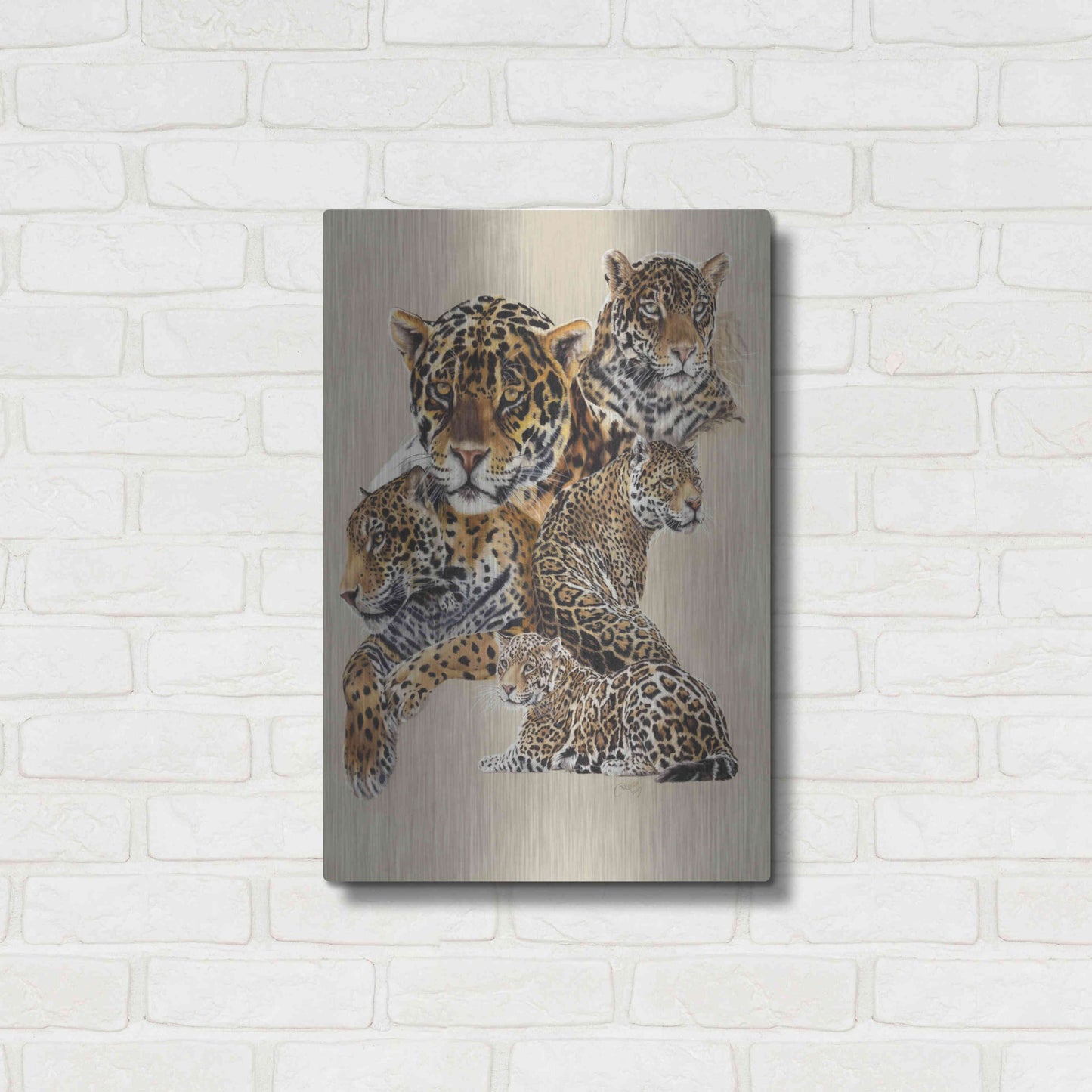 Luxe Metal Art 'Burn' by Barbara Keith, Metal Wall Art,16x24