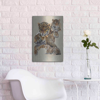 Luxe Metal Art 'Burn' by Barbara Keith, Metal Wall Art,16x24