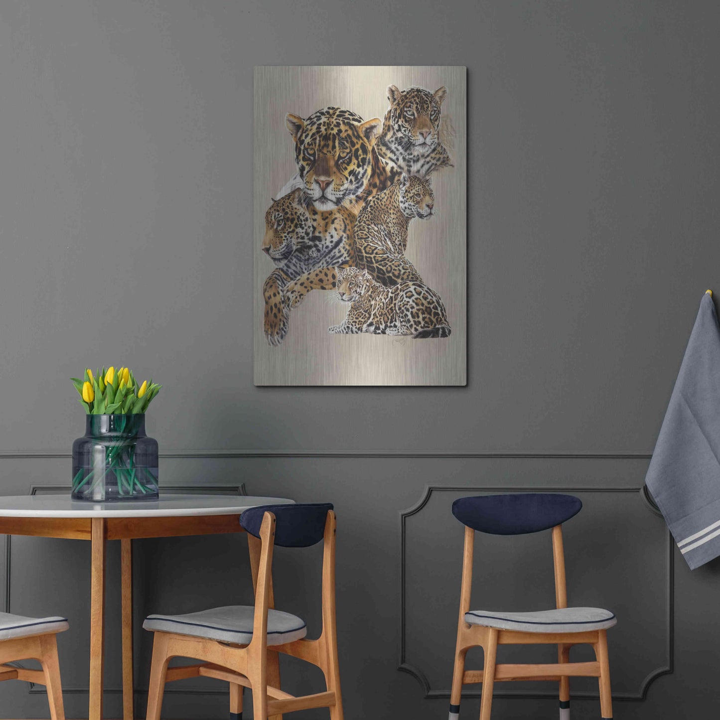 Luxe Metal Art 'Burn' by Barbara Keith, Metal Wall Art,24x36