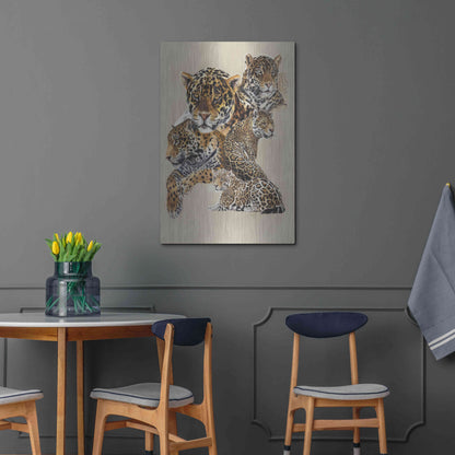 Luxe Metal Art 'Burn' by Barbara Keith, Metal Wall Art,24x36