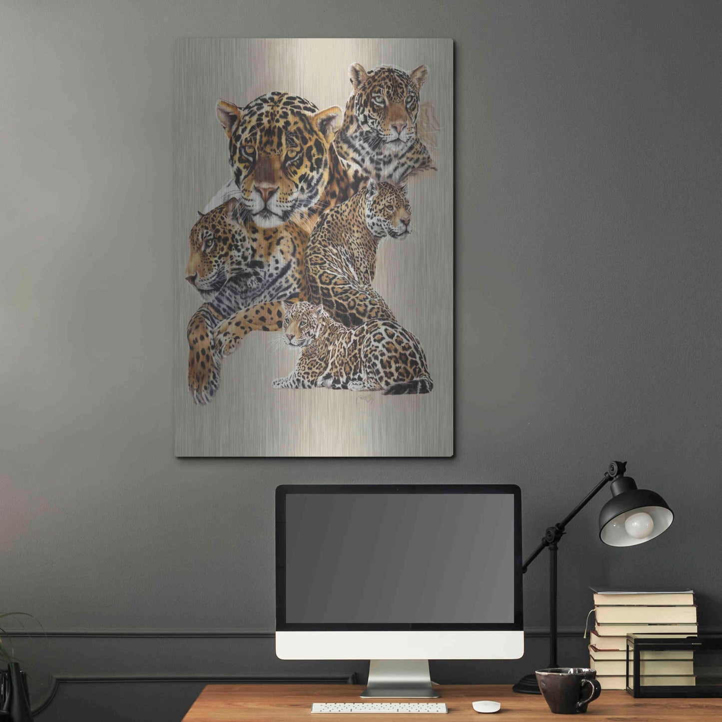 Luxe Metal Art 'Burn' by Barbara Keith, Metal Wall Art,24x36