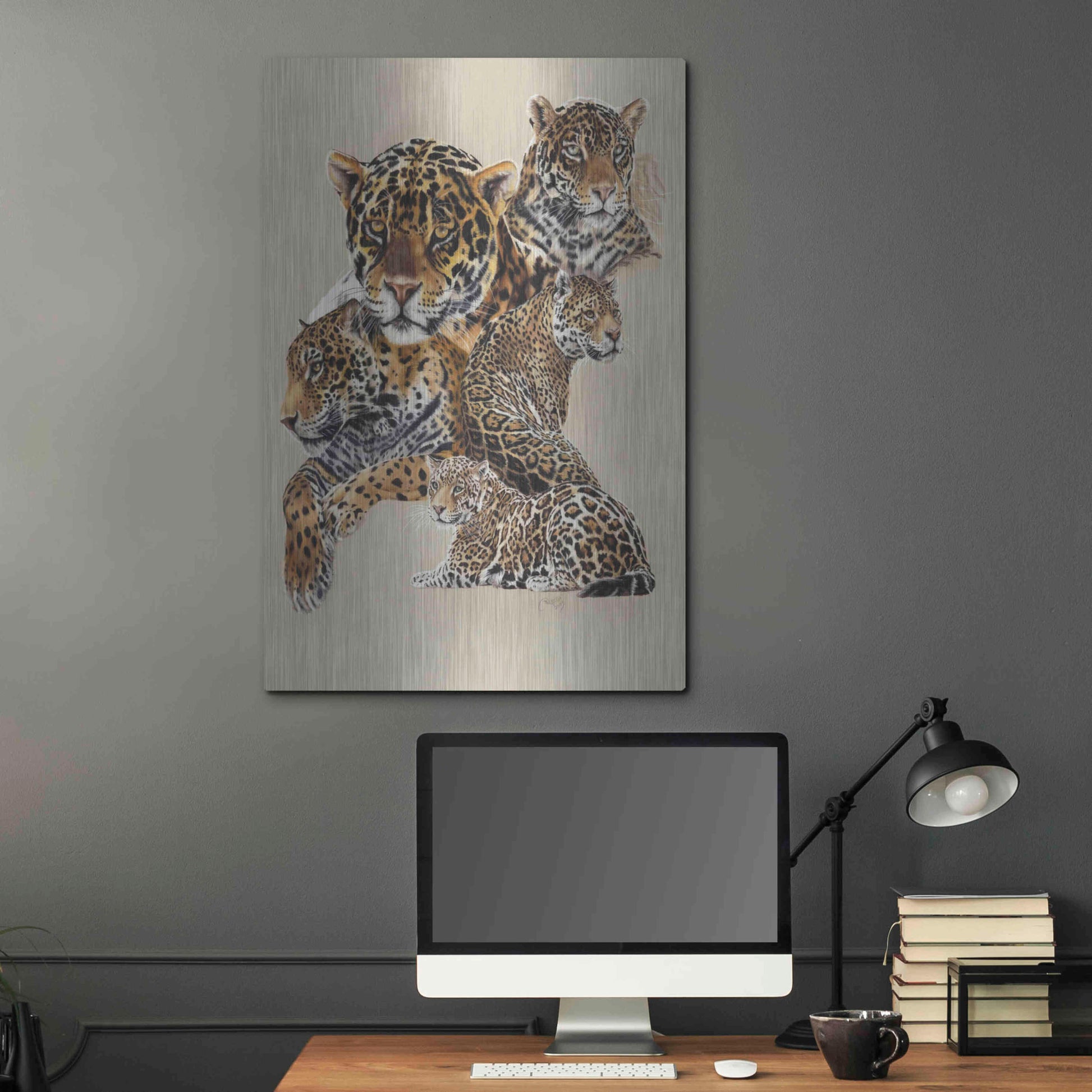 Luxe Metal Art 'Burn' by Barbara Keith, Metal Wall Art,24x36