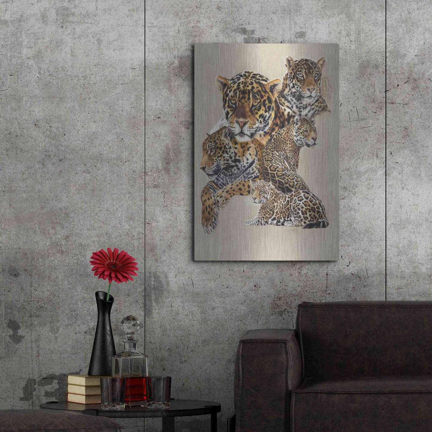 Luxe Metal Art 'Burn' by Barbara Keith, Metal Wall Art,24x36