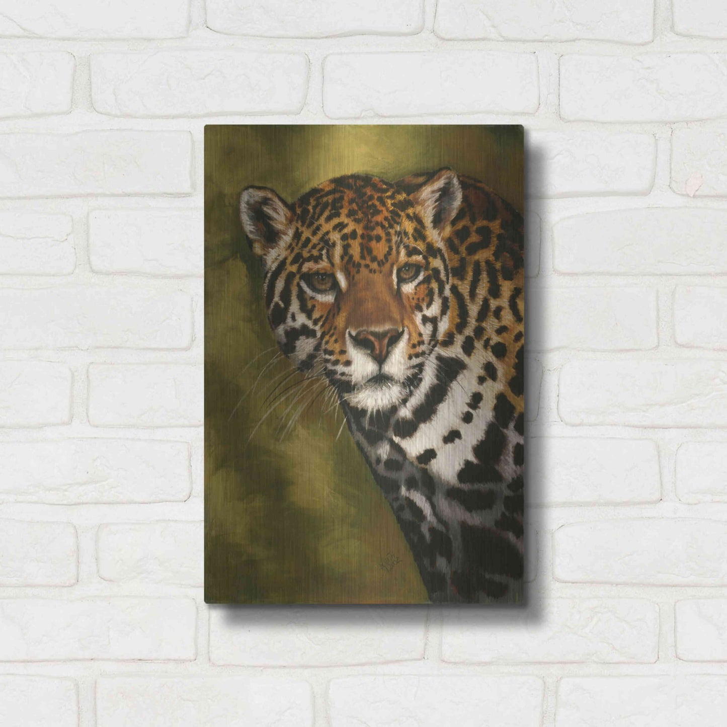 Luxe Metal Art 'Nightwatch' by Barbara Keith, Metal Wall Art,12x16