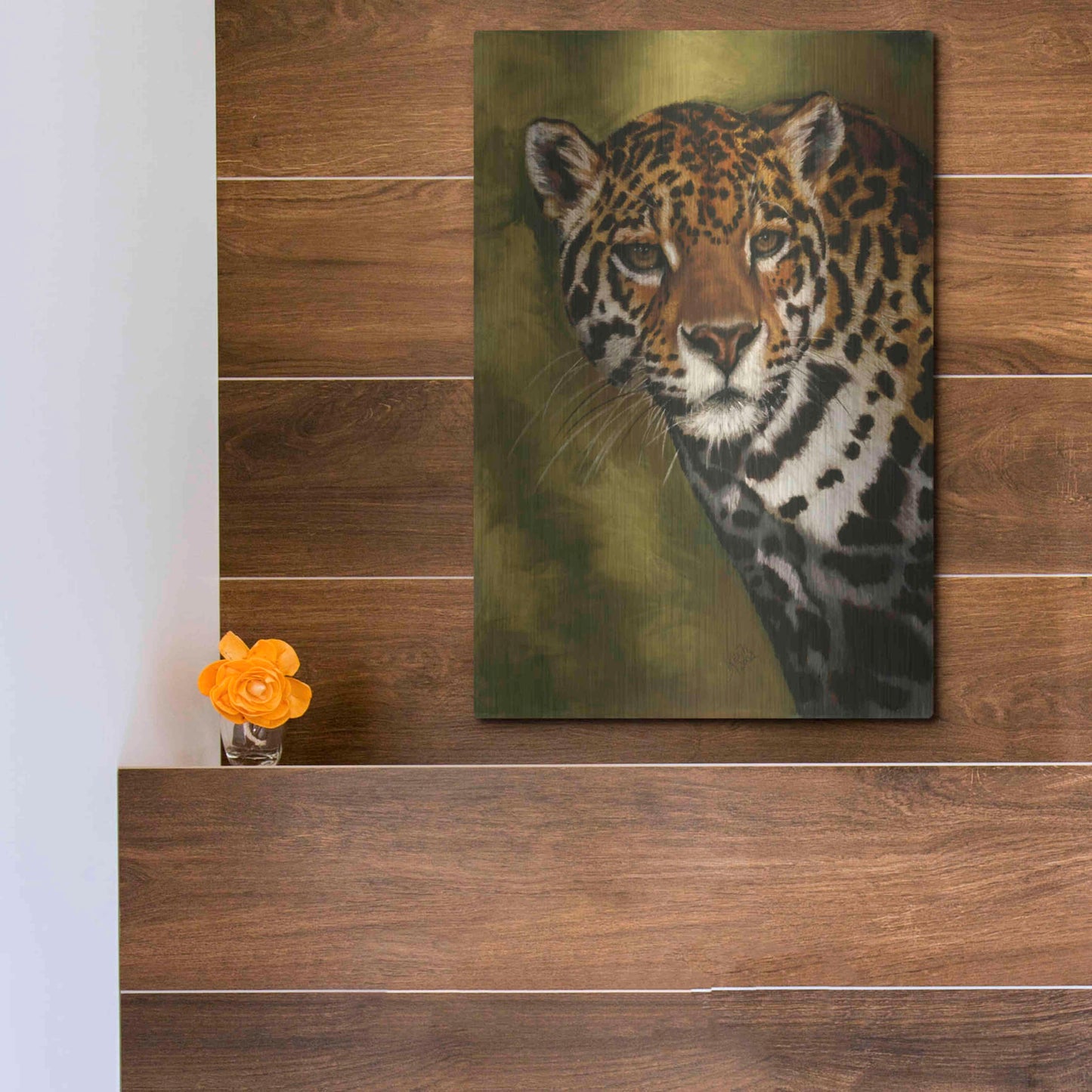 Luxe Metal Art 'Nightwatch' by Barbara Keith, Metal Wall Art,12x16