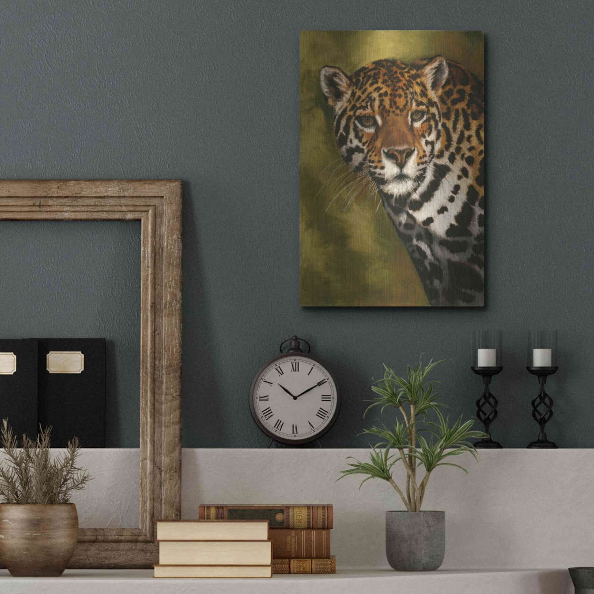 Luxe Metal Art 'Nightwatch' by Barbara Keith, Metal Wall Art,12x16