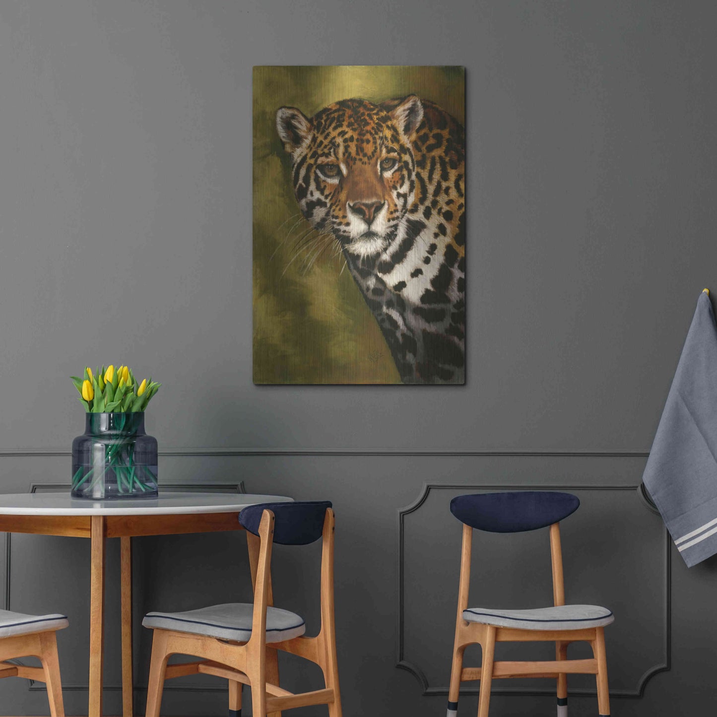 Luxe Metal Art 'Nightwatch' by Barbara Keith, Metal Wall Art,24x36