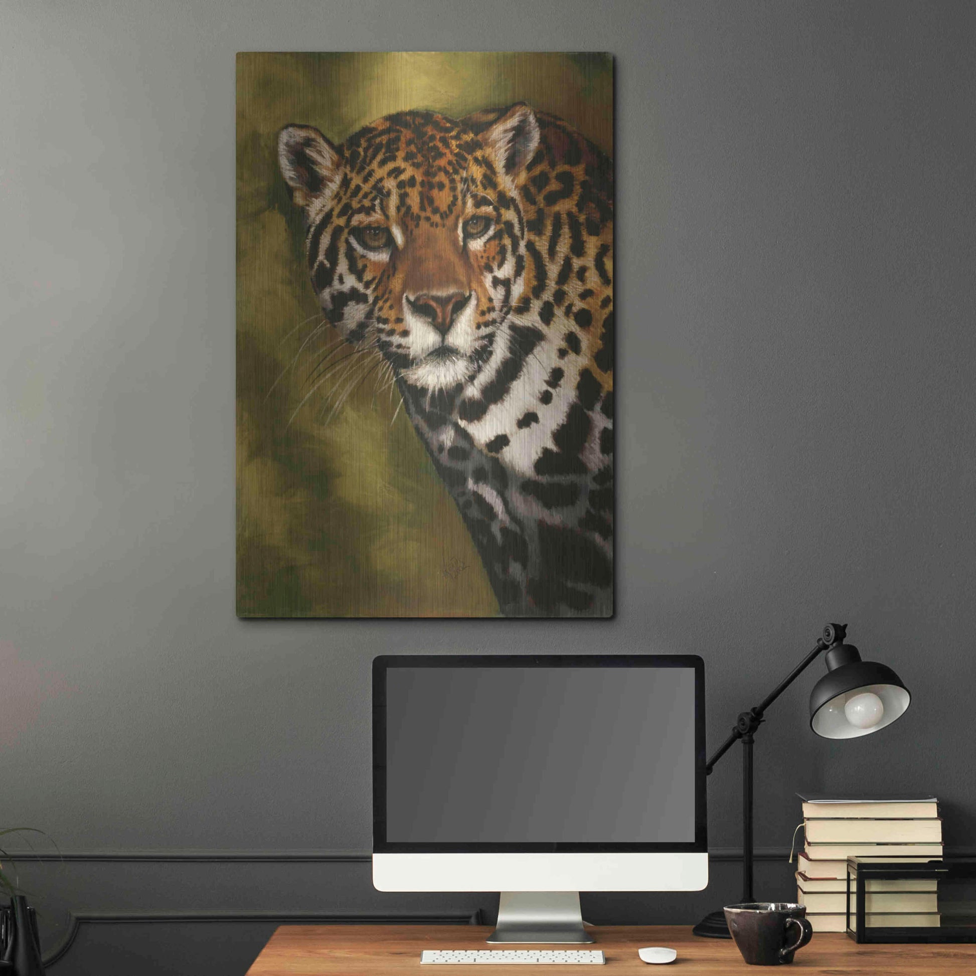 Luxe Metal Art 'Nightwatch' by Barbara Keith, Metal Wall Art,24x36