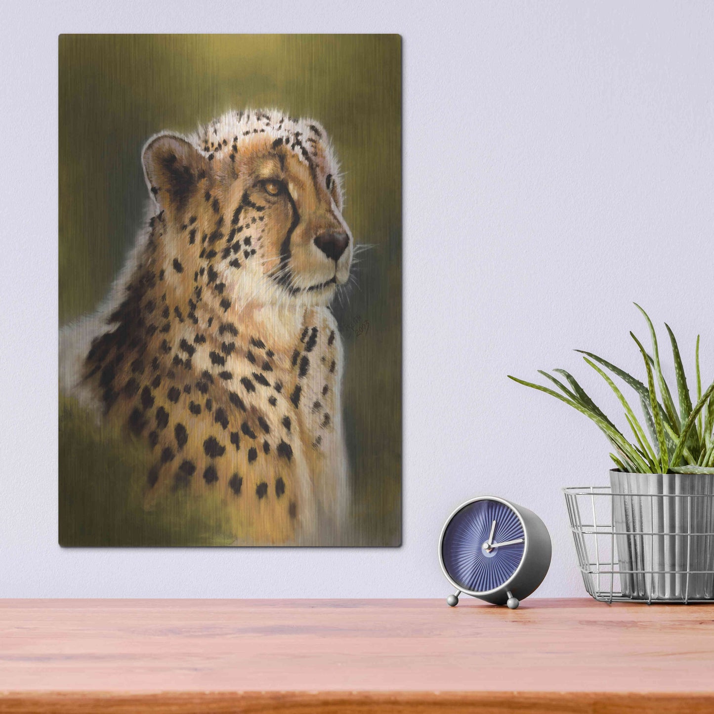 Luxe Metal Art 'Morning's Glow' by Barbara Keith, Metal Wall Art,12x16