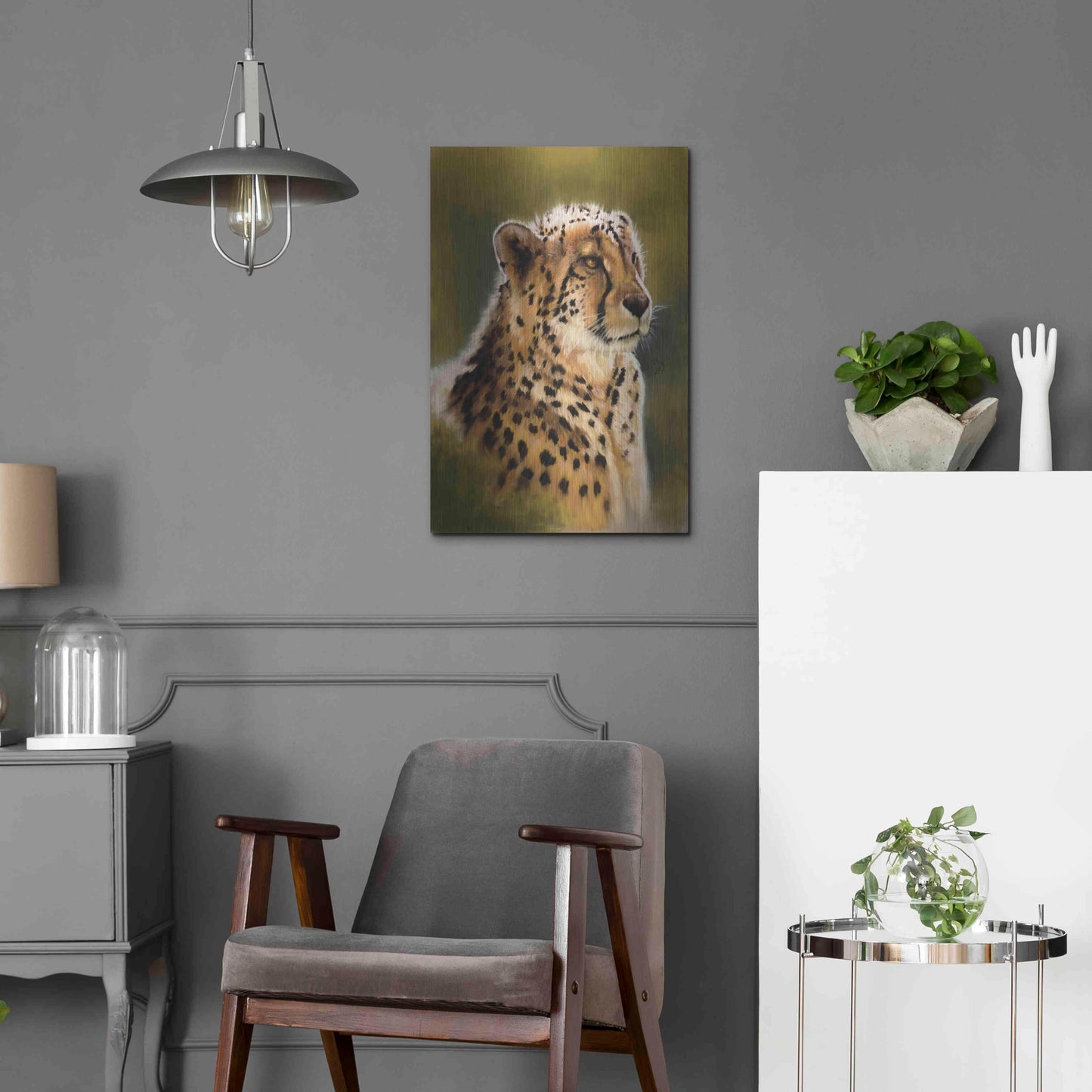 Luxe Metal Art 'Morning's Glow' by Barbara Keith, Metal Wall Art,16x24