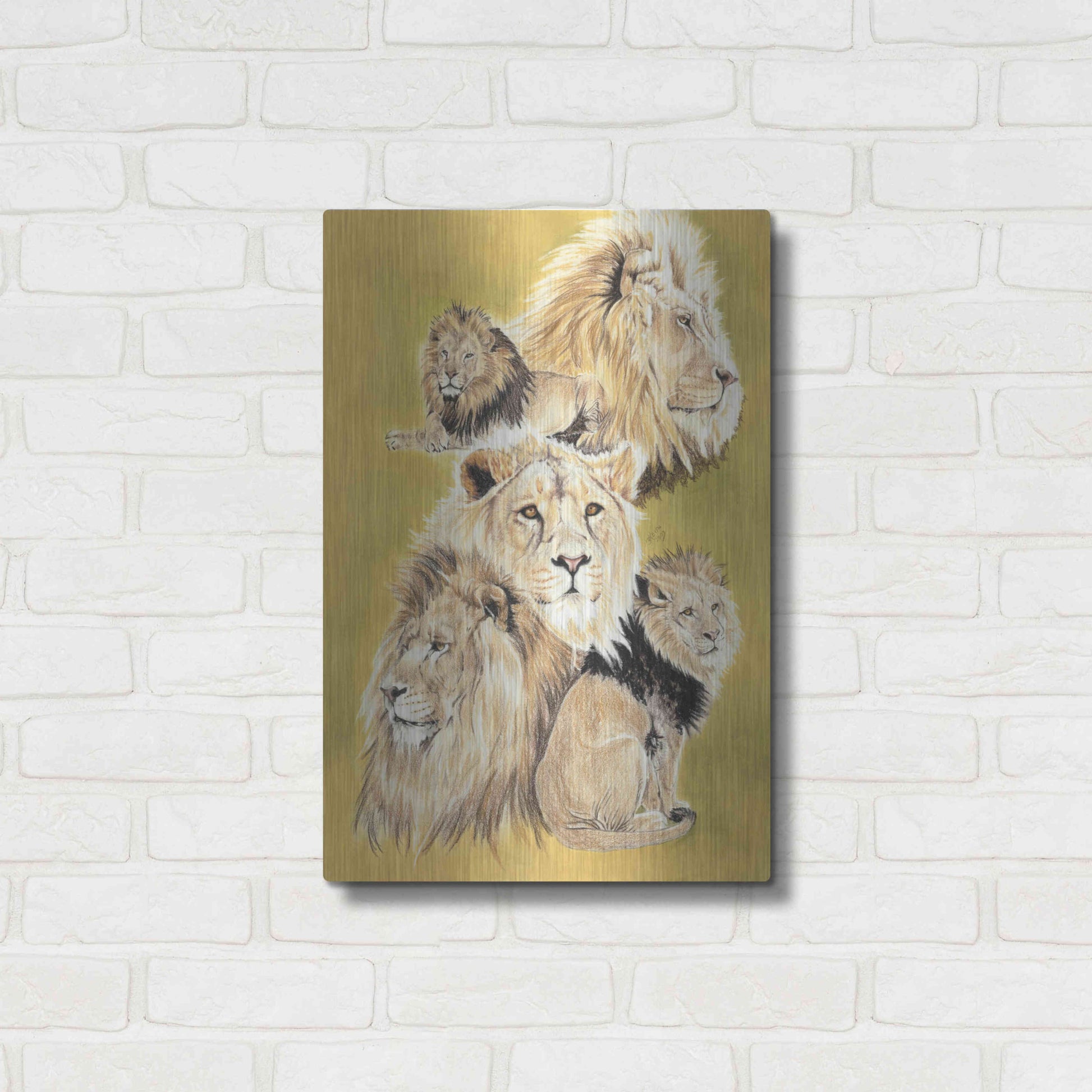 Luxe Metal Art 'Royality' by Barbara Keith, Metal Wall Art,16x24