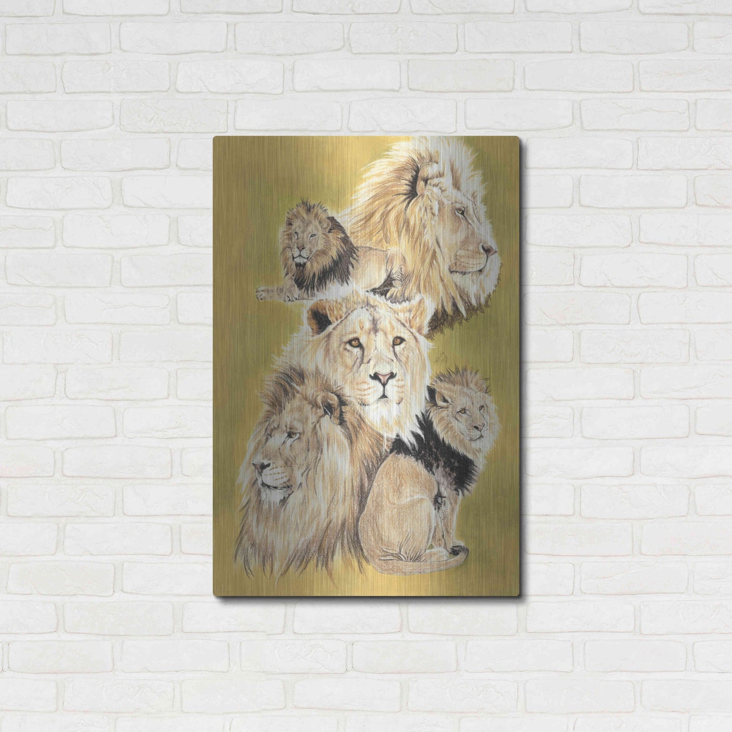 Luxe Metal Art 'Royality' by Barbara Keith, Metal Wall Art,24x36